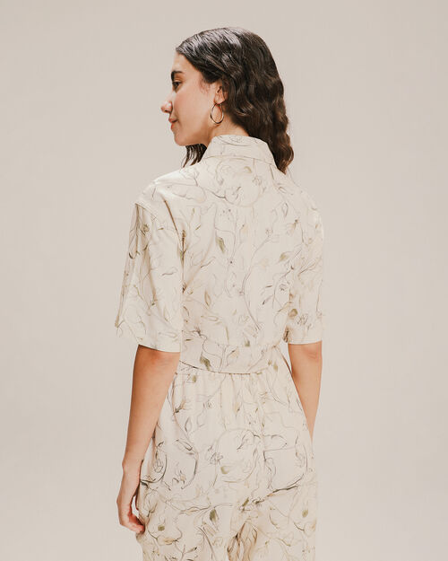 Camisa Cropped Estampada